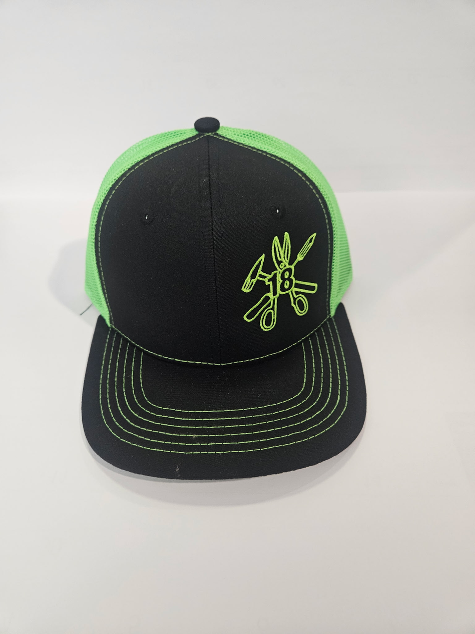 Lime green/Black Trucker Hat