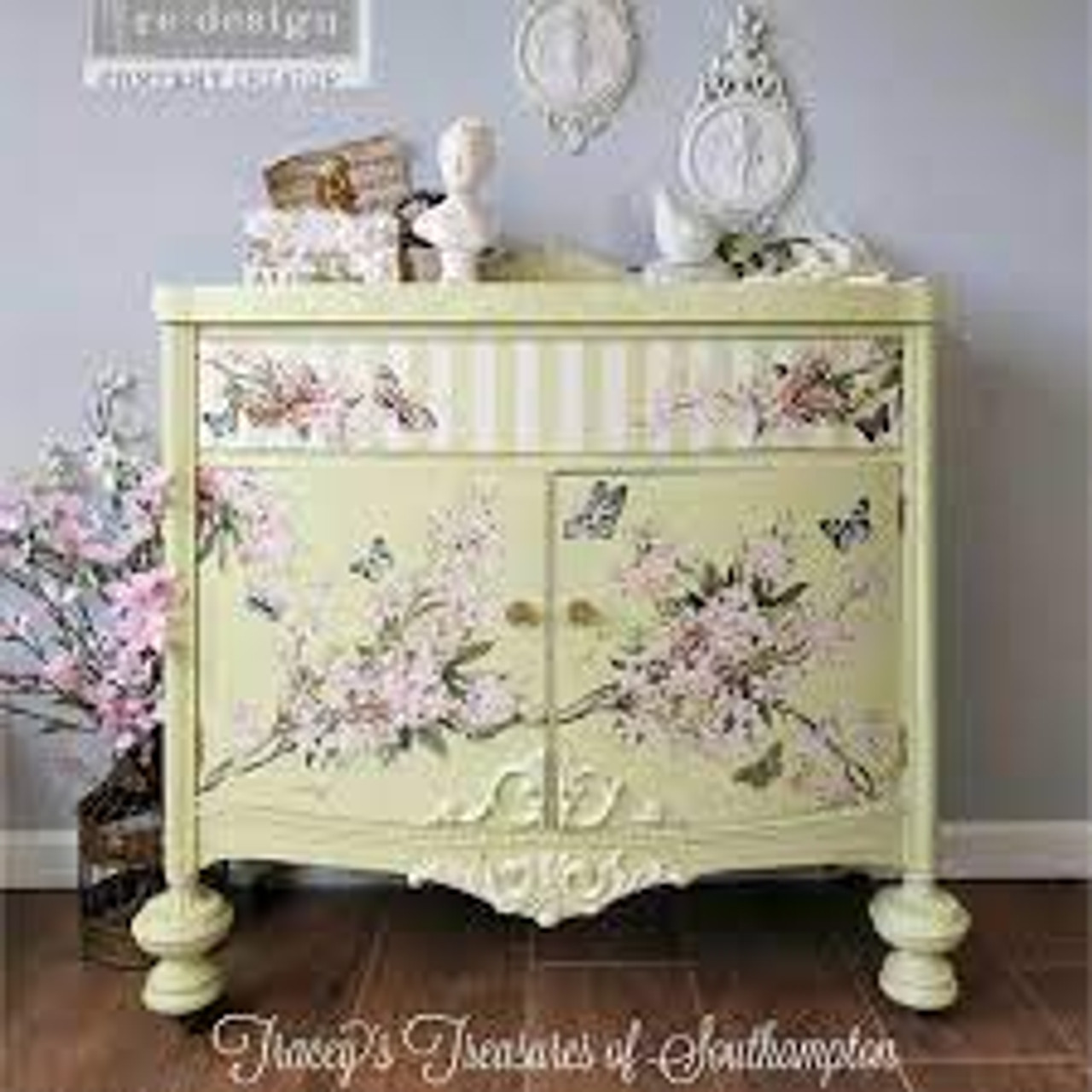 BLOSSOM BOTANICA - Rub on French Furniture Transfer, Floral Furniture  Decal, Redesign with Prima, Blossom Botanica 24 x 35