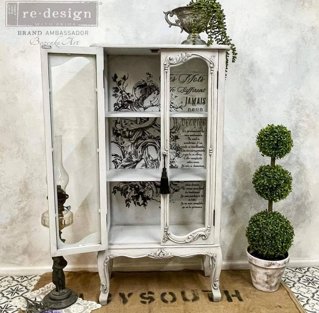 Distressed Borders II - • Rub on Furniture Transfer • Redesign with Prima •  Furniture Flipping • Flips • Canvas • Transfers • Wall Decals - The Plaster  Paint Company, LLC