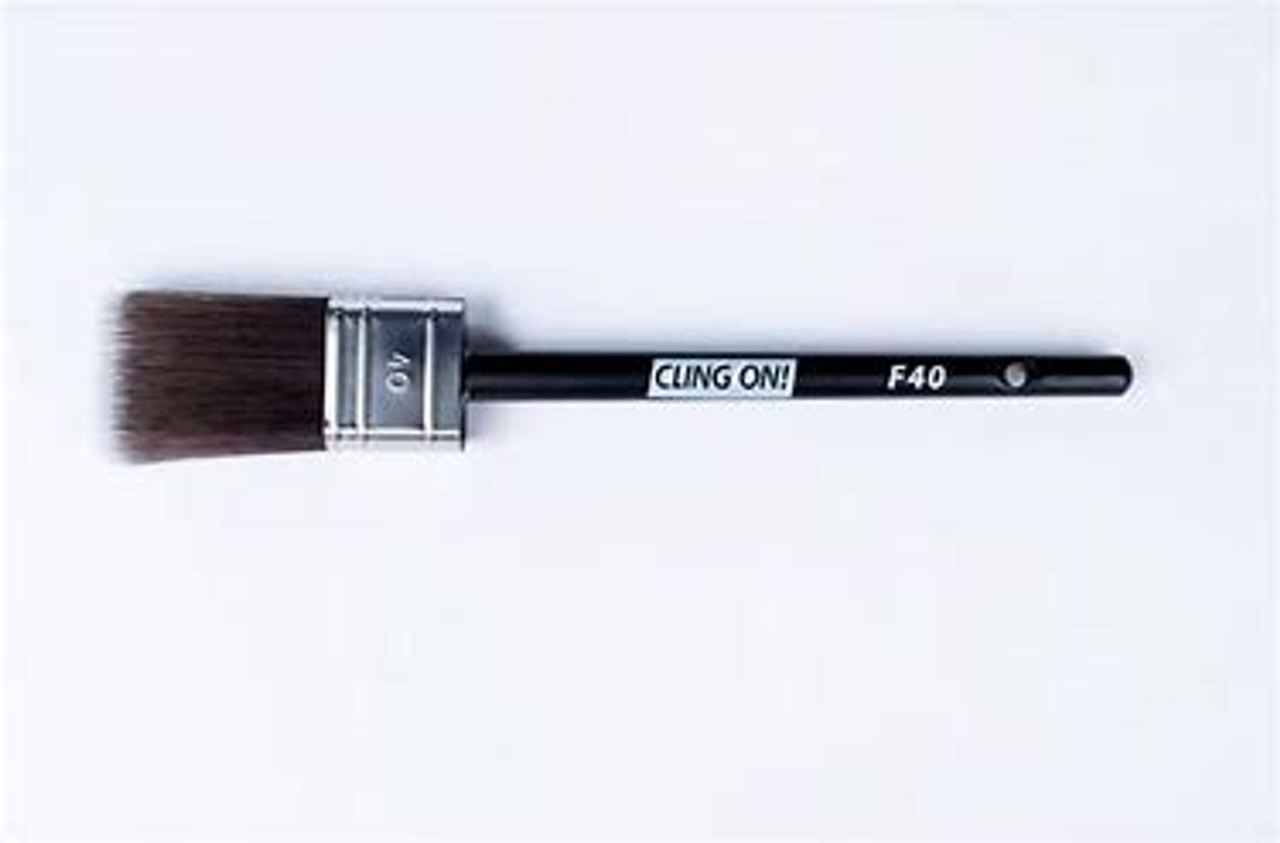 Cling ON! Flat Angled Brush #40 FA40 - The Plaster Paint Company, LLC