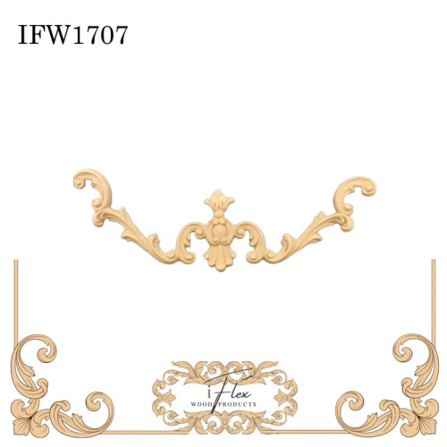 1707 iFlex Wood Products, bendable mouldings, flexible, wooden appliques, pediment, architectural piece