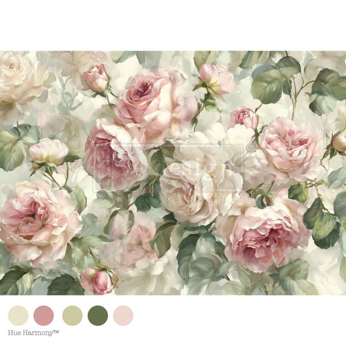 Decoupage Fiber – Velvet blooms – 1 sheet, 23.4″x 33.1″