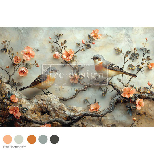 Amber Echoes Decoupage Decor Tissue Paper, Redesign with Prima Decoupage 19.5"x30" Sheet