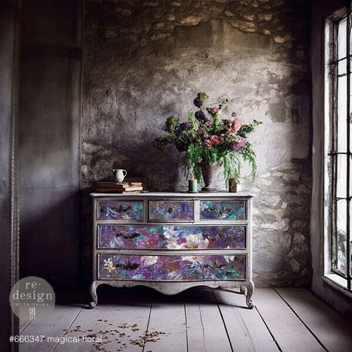 New! Magical Floral Decoupage Paper for Furniture | Redesign with Prima | A1 Decoupage Tissue Paper | Limited Edition