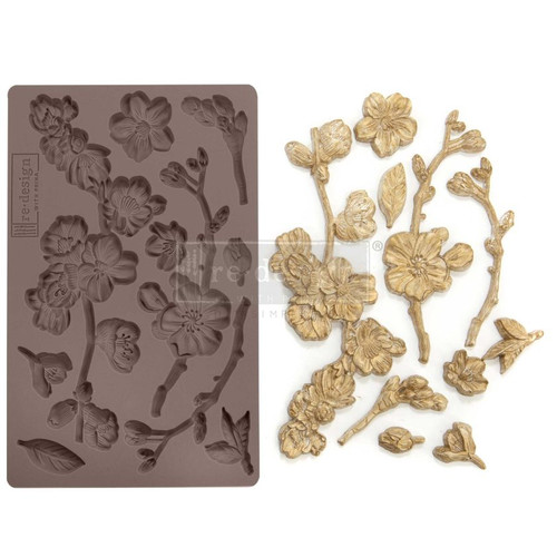 Redesign Décor Moulds®- Cherry Blossoms 5″x 8″ 8 mm thickness Copyright #VA0002314615