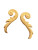 Pair of Decorative Scrolls Flexible Pliable Embellishment - IFW 0360-0361