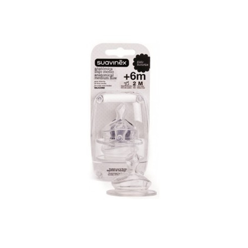 Tetina silicona anatómica suavinex t2 m 2 U