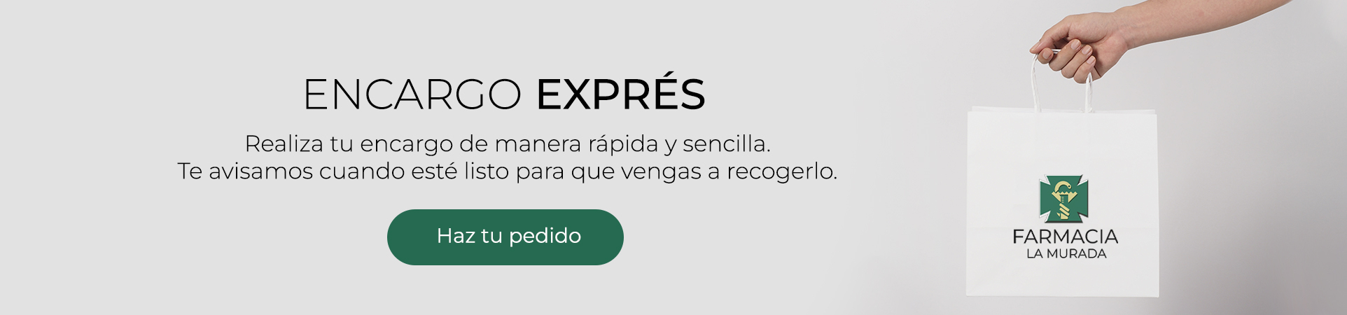 Haz tu encargo exprés en Farmacia La Murada, en Alicante