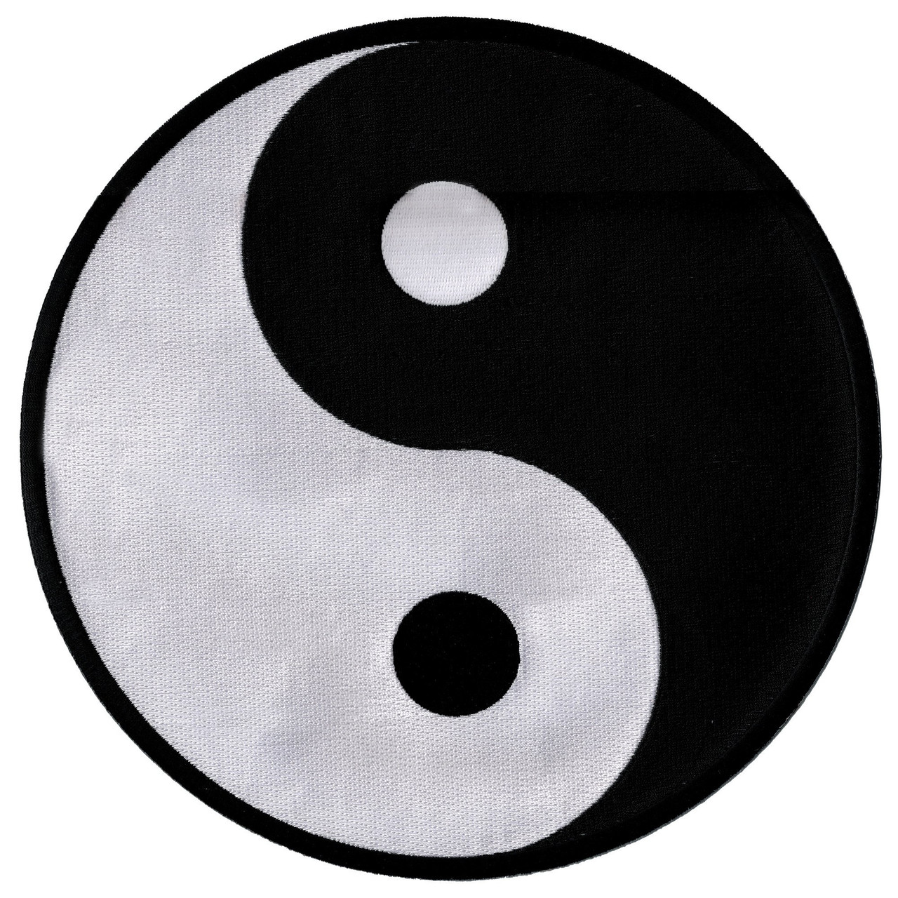 Large Yin Yang Embroidered Patch