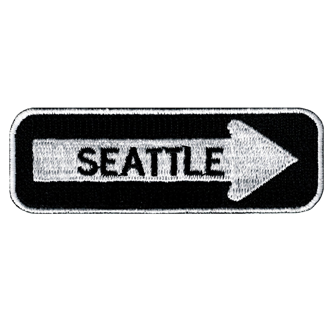 Seattle One Way Sign Patch