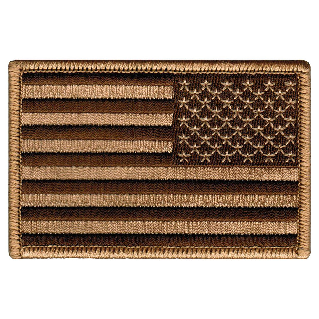 Reverse Gold American Flag Patch