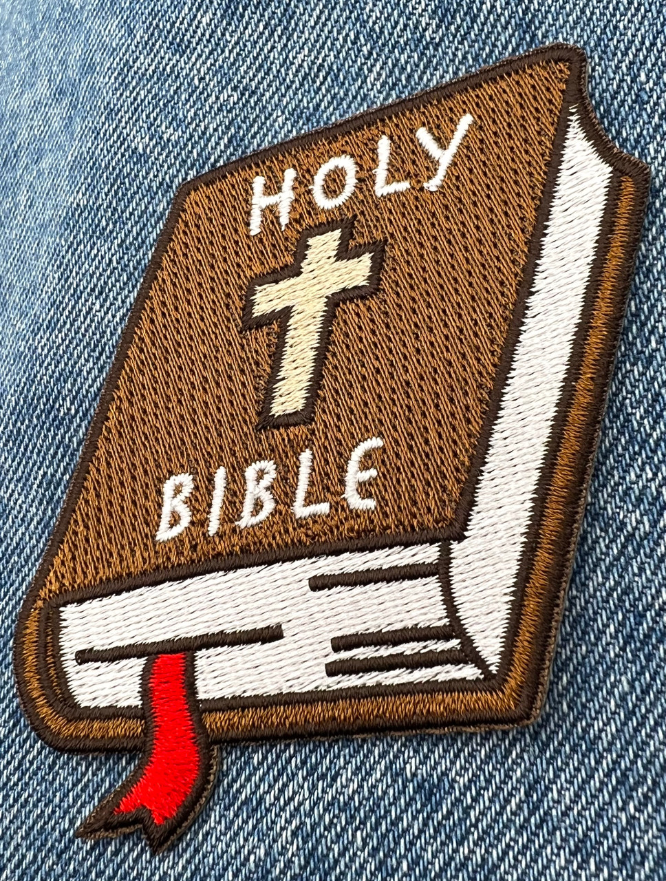 Holy Bible Embroidered Patch