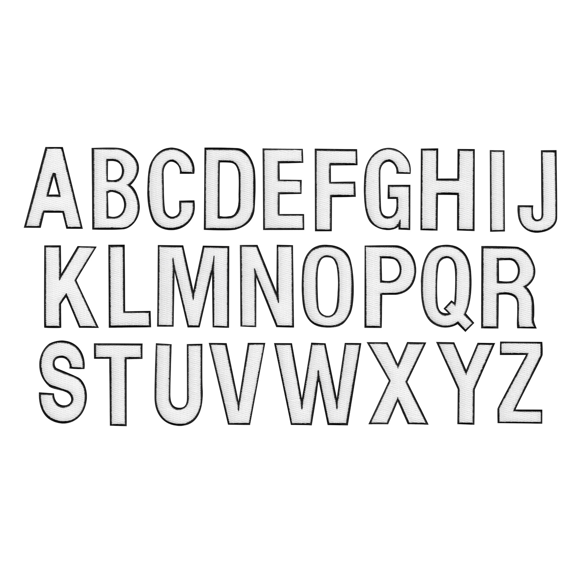 Letters White letters-white