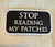 Stop Reading My Patches