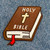 Holy Bible Embroidered Patch