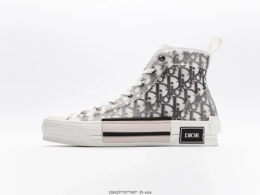 Dior High-Top Sneakers Transparent Oblique Monogram