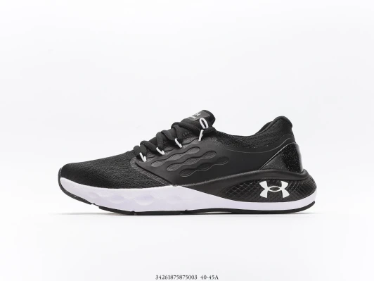 Under Armour Running Shoes Black Mesh White Sole FZ4110-003