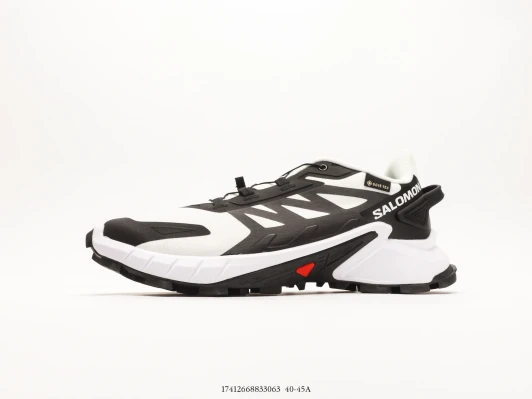 Salomon Trail Running Shoes White Black Gore-Tex