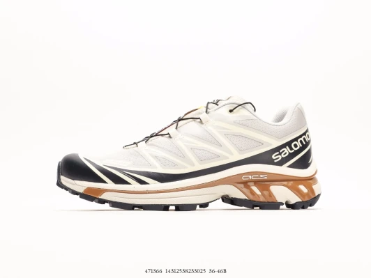 Salomon Trail Running Shoes White Beige Black ACS