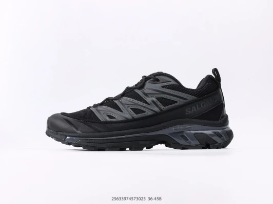 Salomon Trail Running Shoes Black Mesh Lace-up