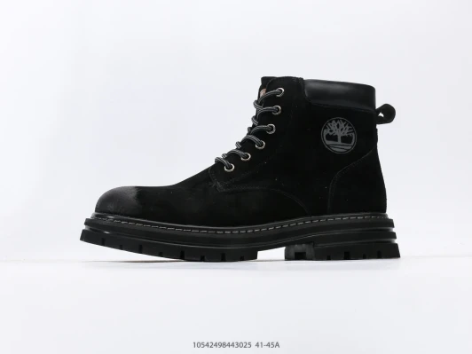 Timberland Work Boots Black Suede Lace-Up Chunky Sole HF2014-100