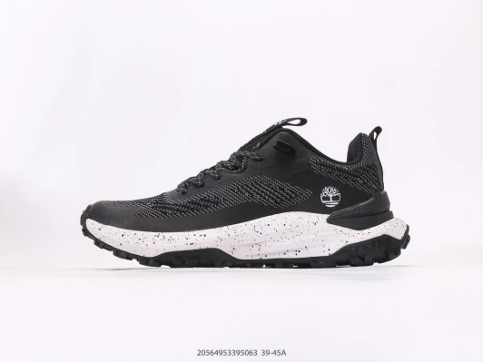 Timberland Men's Black Trail Running Shoes with White Speckled Sole
