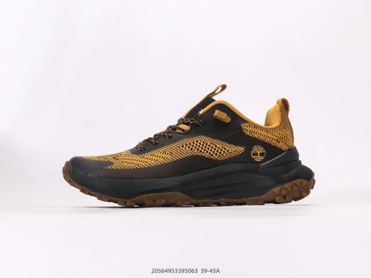 Timberland Trail Running Shoes Black Yellow Textile Tread DJ4702
