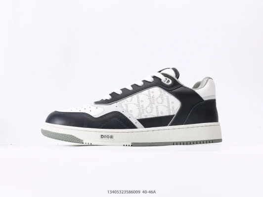 Dior B23 Sneakers White Black Leather Low Top Dior B23 Sneakers White Black Leather Low Top