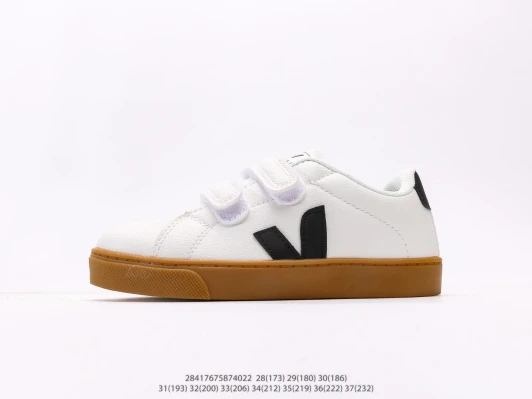 Veja Kids V-10 Velcro White Black Gum