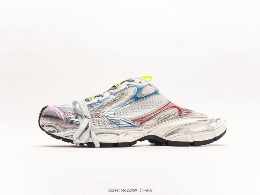 Balenciaga Runner Trainers White Blue Red