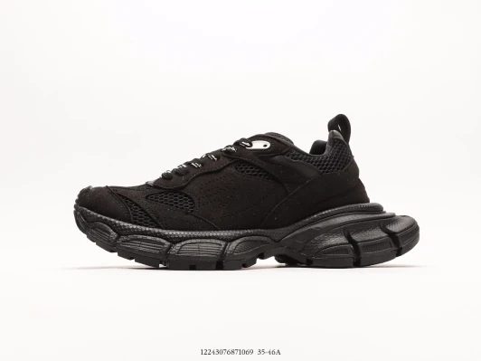 Chunky Trainers Black Suede Mesh Chunky Trainers Black Suede Mesh