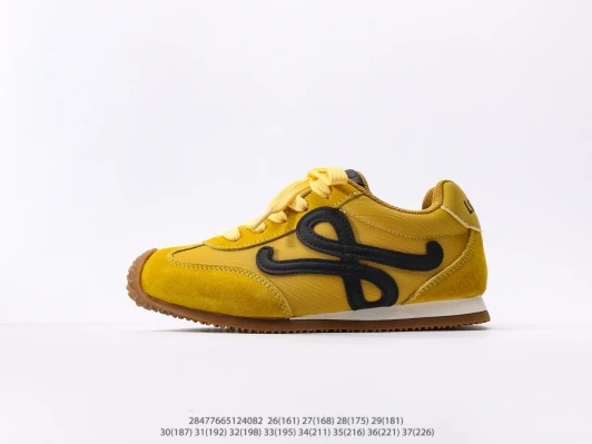 Loewe Childrens Running Shoes Yellow Suede Nylon BV0074-600