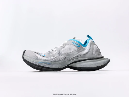 Balenciaga Sneakers Grey Mesh Rubber Chunky Sole