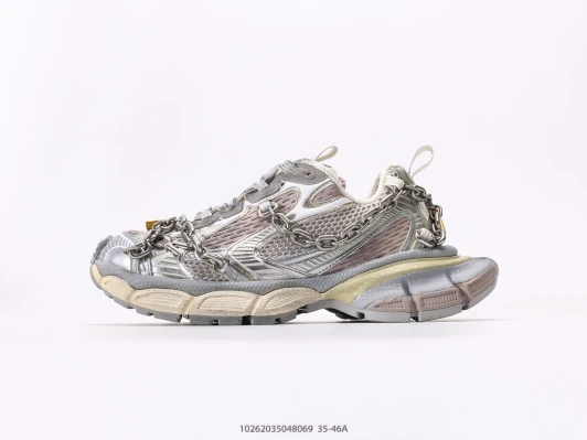 Balenciaga Sneakers Silver Chain Chunky Sole