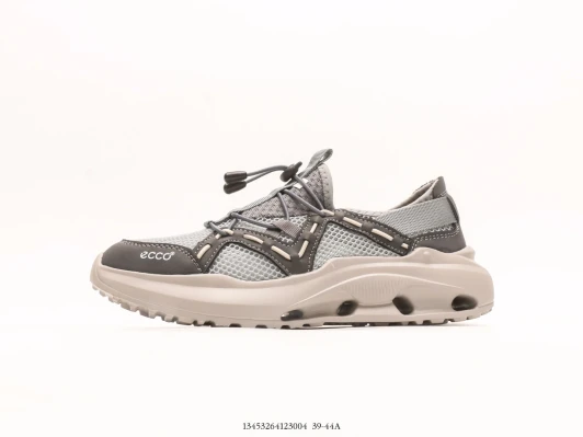 Ecco Athletic Shoes Grey Mesh Lace-Up AV4789-104