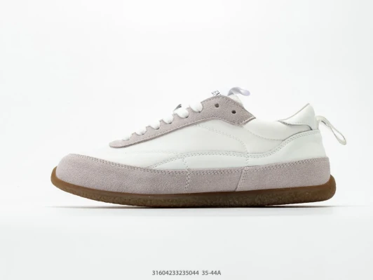 Alexander McQueen Casual Sneakers White Suede Textile Lace-Up Low-Top