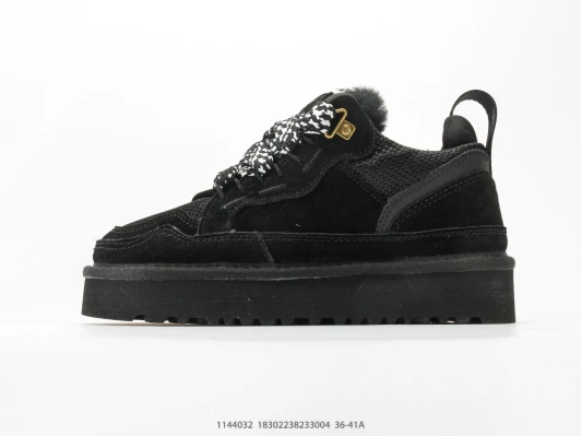 Ugg Black Suede Platform Sneakers DD1391-100