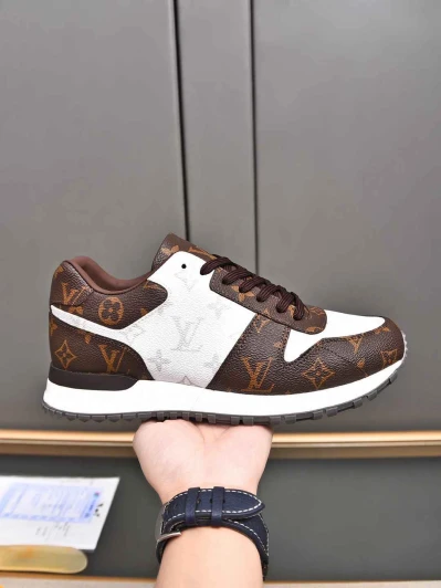 Louis Vuitton Sneakers Brown White Monogram Leather Louis Vuitton Sneakers Brown White Monogram Leather