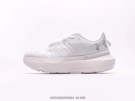 Under Armour Running Shoes White Mesh HOVR+ Platform
