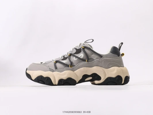 Fila Athletic Shoes Grey Chunky Sole Lace-Up