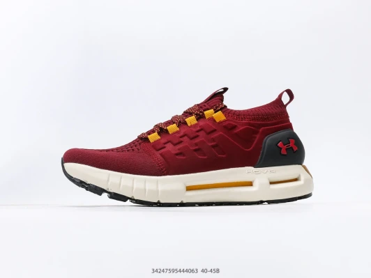 Under Armour Running Shoes Red Knit Performance