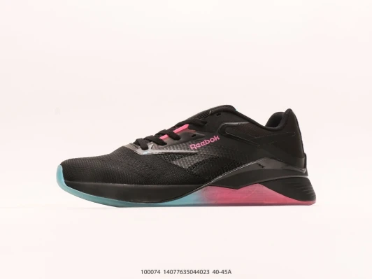 Reebok Running Shoes Black Mesh Gradient Sole DD1875