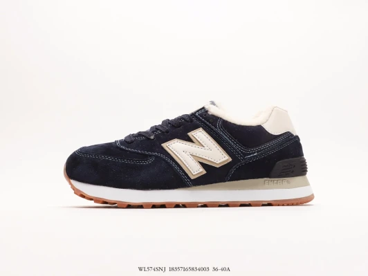New Balance Sneakers Navy Suede Sherpa Lined