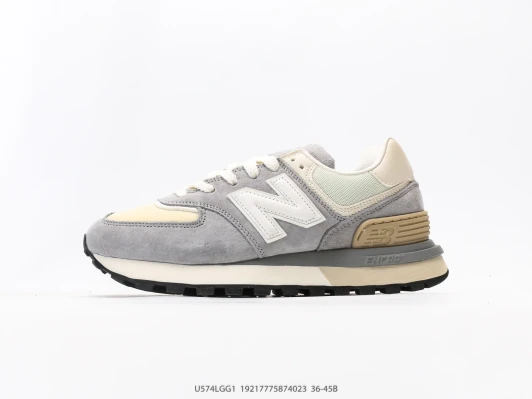 New Balance Sneakers Grey Suede Cream And Mint