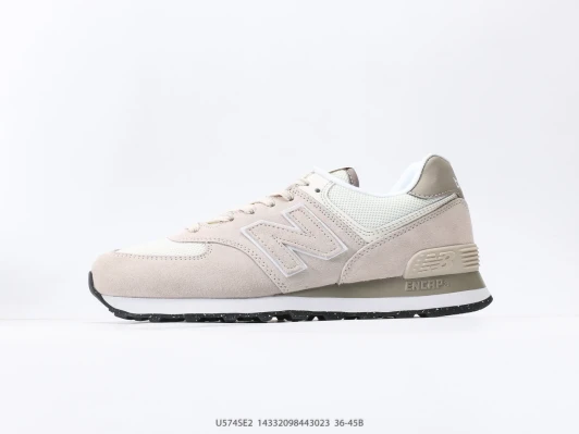 New Balance 574 SE2 Beige Suede Mesh Sneakers
