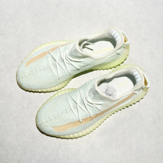 Adidas Yeezy Boost 350 V2 Mint Knit Side Stripe Sneakers EG7491