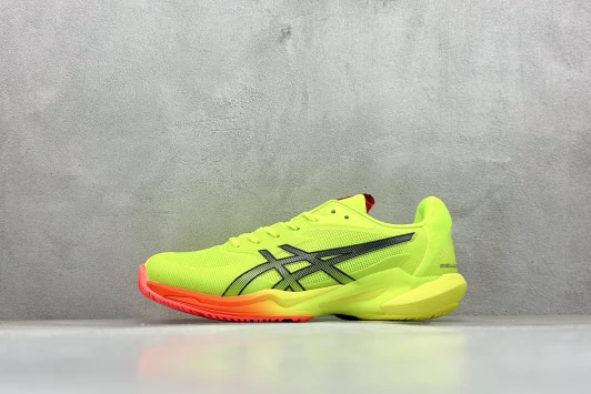 Asics Running Shoes Neon Yellow Orange Gradient Mesh 1041A479-750