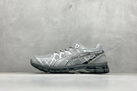 Asics Gel-Kayano 27 Grey Silver Mesh Running Shoes