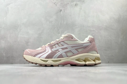 Asics Sneakers Pink Suede Mesh Lace-Up Athletic Shoes 1202A105-100