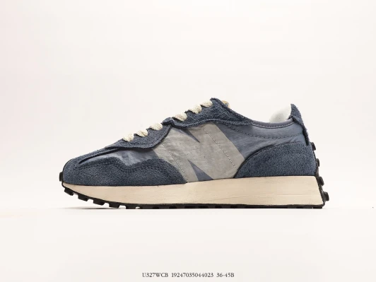 New Balance 327 Sneakers Blue Suede And Nylon U327WCB